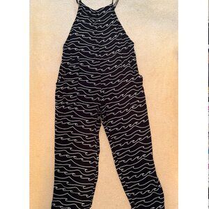 Ava Sky Overall Scout – Black Waves (Size M, NWT)